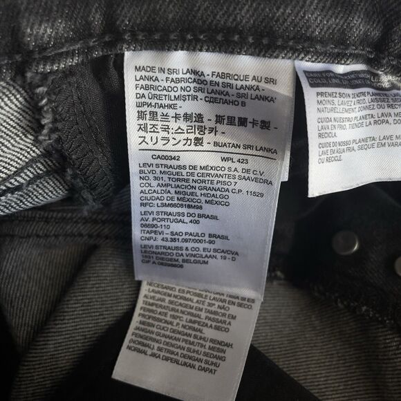 Levi’s Wedgie Skinny Women’s Size 25 High-Rise Buttonfly Crop Jeans - Picture 10 of 12